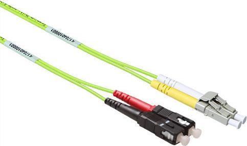 ACT 1.5 meter LSZH Multimode 50/125 OM5 fiber patch cable duplex with LC and SC connectors. (RL5951)