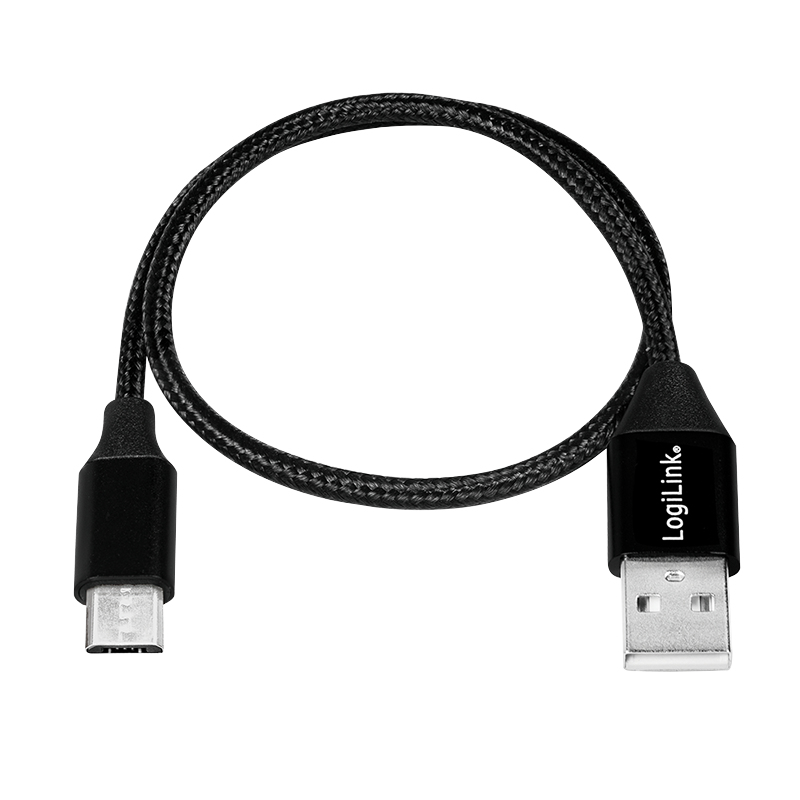 LogiLink CU0143 USB-Kabel USB A auf Micro-USB B USB 2.0 30 cm Schwarz