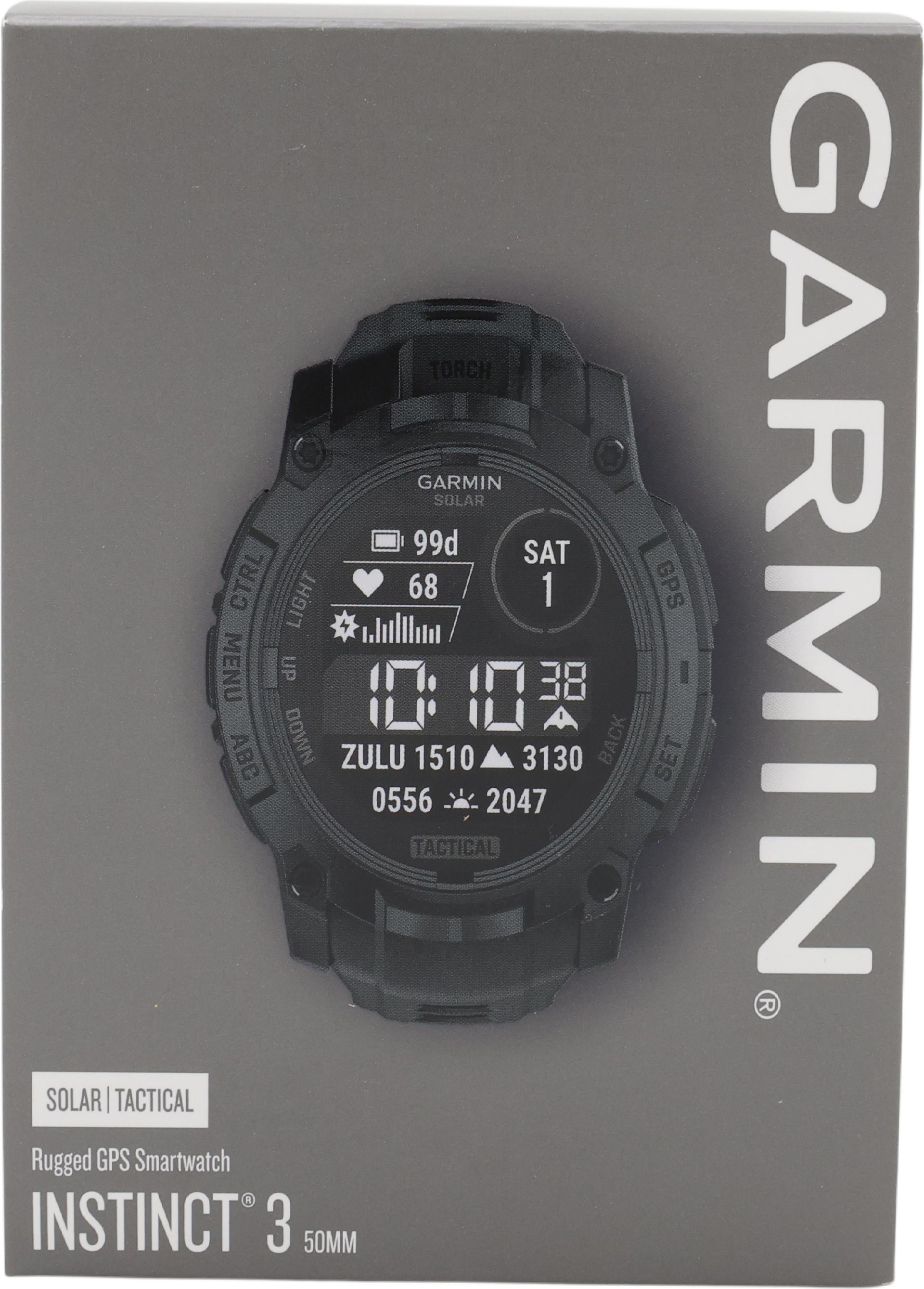 Garmin Instinct 3 Solar Tactical Edition 1.2" Schwarz