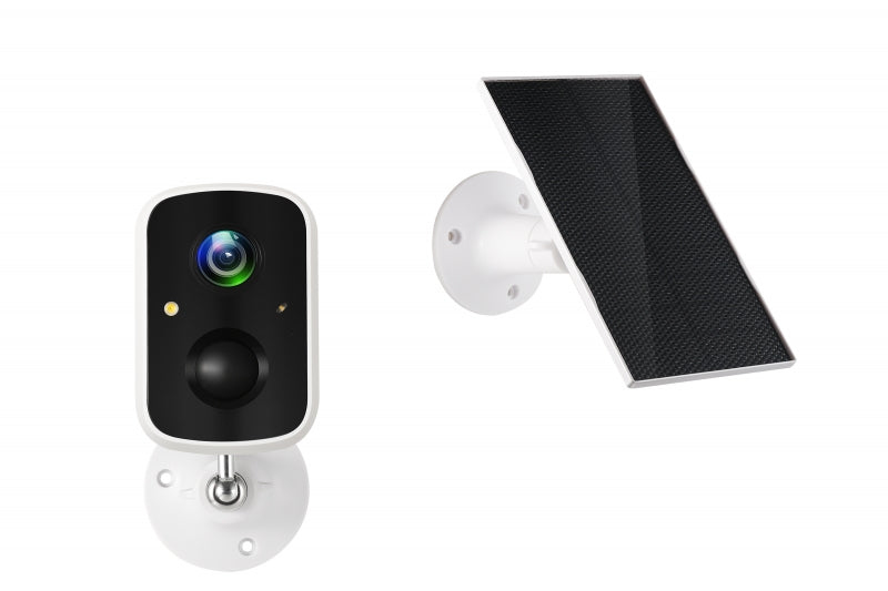 Technaxx TX-244 4 MP WLAN IP-Überwachungskamera Outdoor Solar Kabellos Schwarz, Weiß