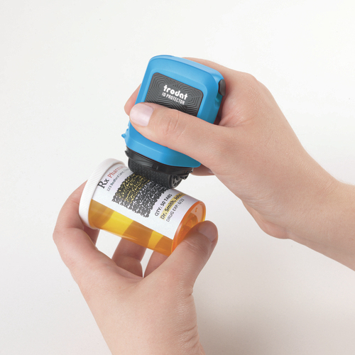 TRODAT Datenschutzstempel ID Protector 50 x 80 mm Schwarz/Blau