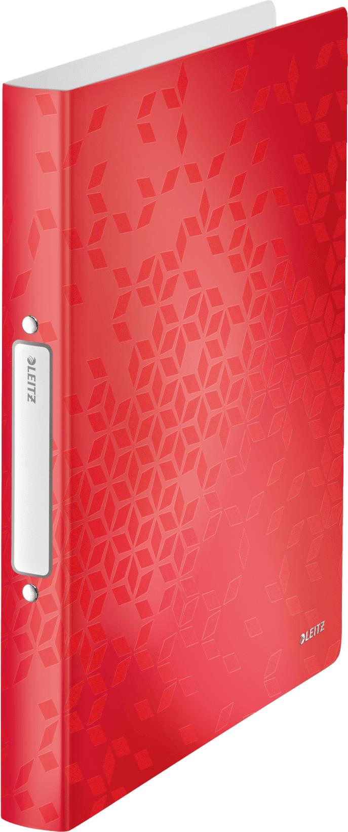 LEITZ WOW Ringbuch 2-Ringe rot 3,2 cm DIN A4 (42570026)