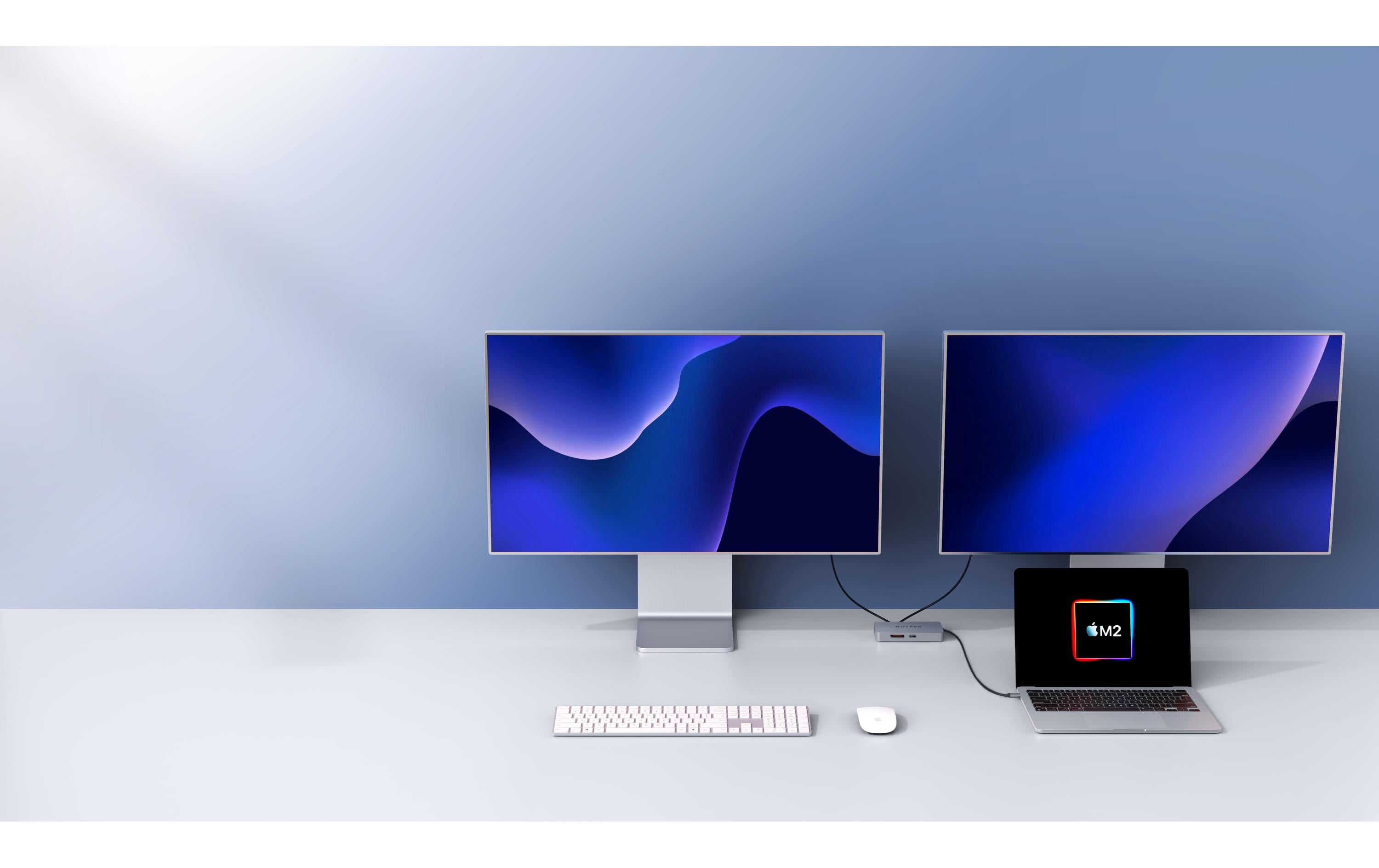 Hyper HyperDrive Duel HDMI 10-in-1 Travel Dock USB-C 100 W Power Delivery Edelstahl