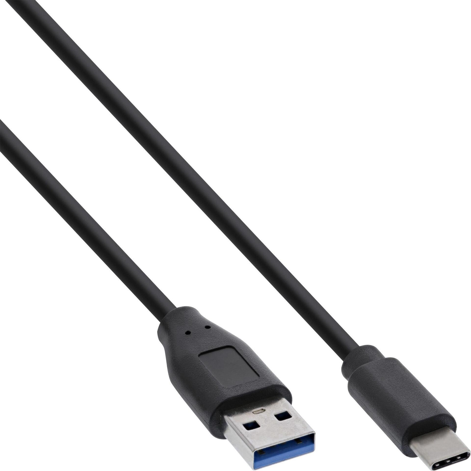 INTOS ELECTRONIC InLine - USB-Kabel - USB-C (M) bis USB Typ A (M) - USB 3.2 Gen 1 - 1.5 A - 2 m - Sc