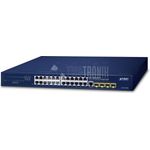 PLANET IPv4/IPv6 - 24-Port Managed L2/L4 Gigabit Ethernet (10/100/1000) 1U Blau (GS-4210-24T4SR)