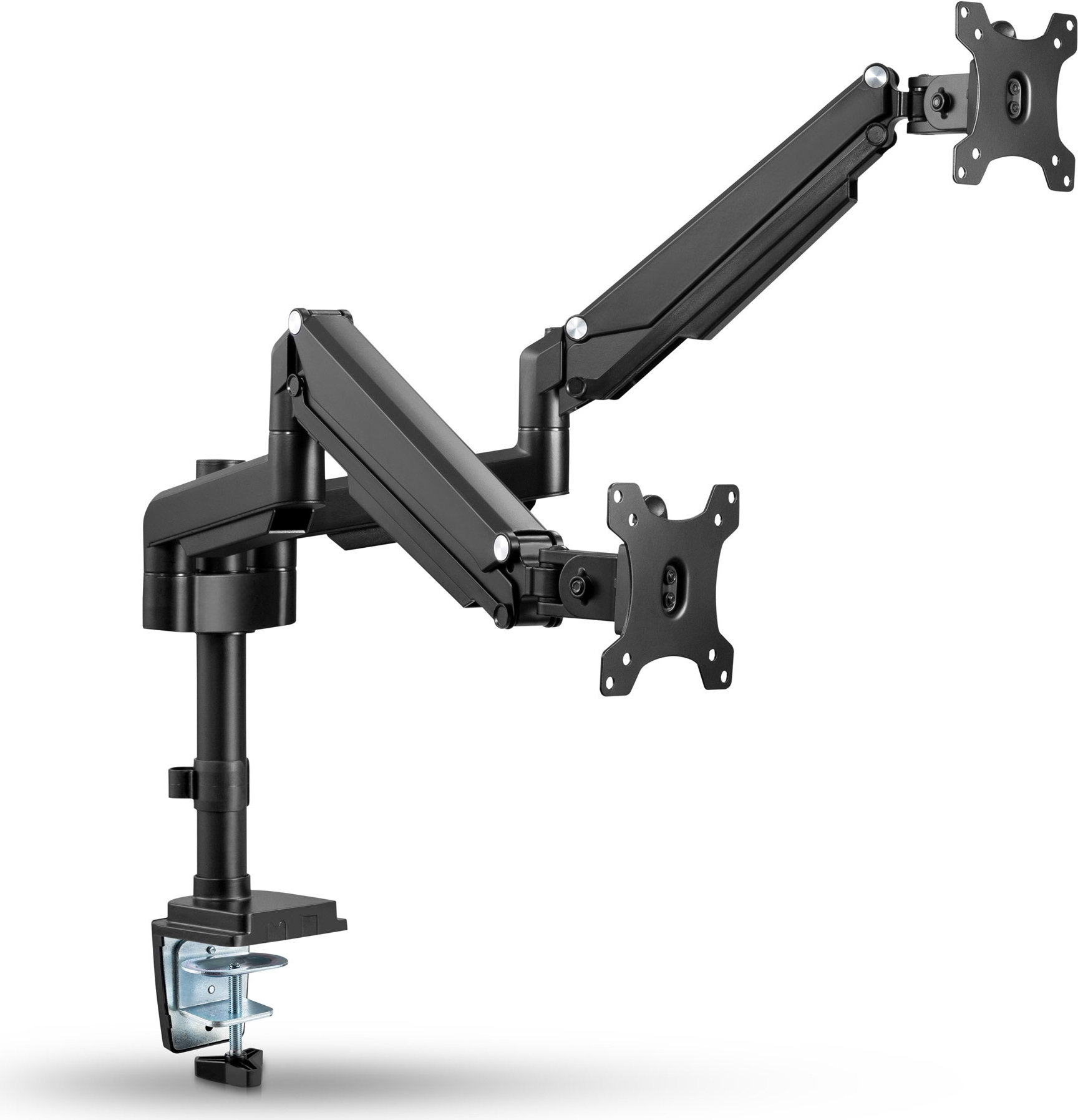 InLine 23160B Tischhalterung mit Lifter für 2 Monitore bis 32" 9kg Schwarz