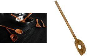 metaltex Kochlöffel mit Loch, Länge: 300 mm, Olivenholz geölte Oberfläche, Maße: (L)300 x (B)55 mm - 1 Stück (580606010)