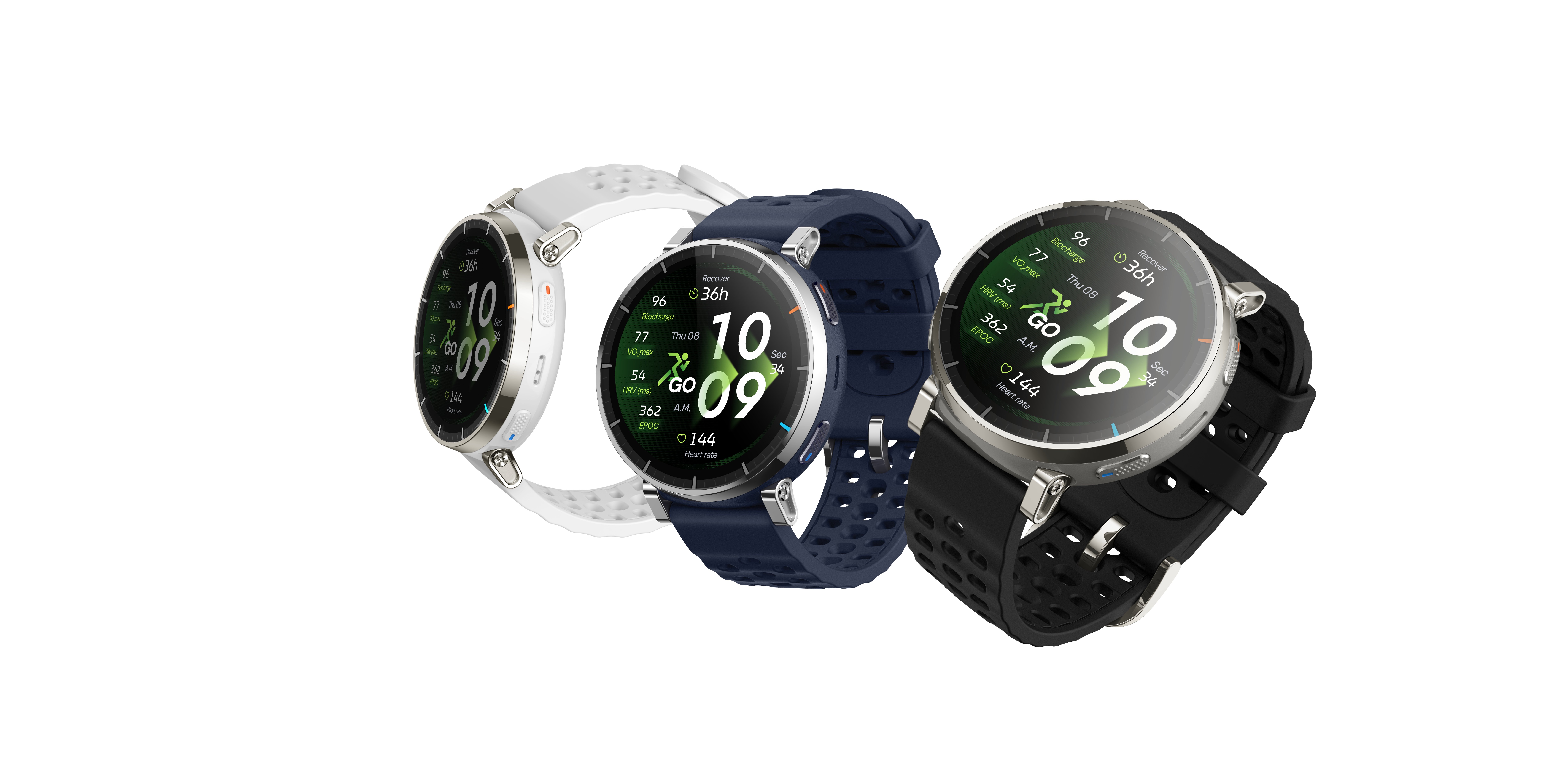 Amazfit Active 3 Premium 1,32" AMOLED Smartwatch Weiß