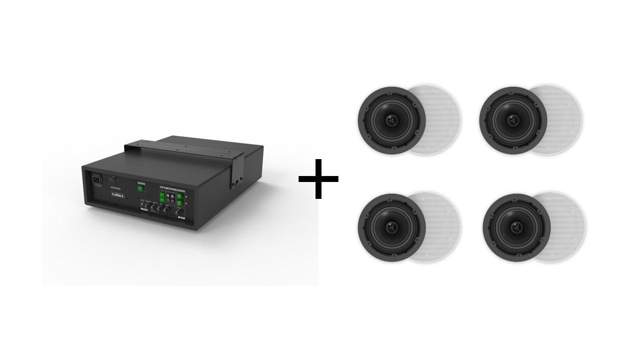 VivoLink AUDIO Pack AUDIOPACK4 2.1 Kanäle 110 W Schwarz, Weiß
