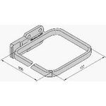 VARISTAR Kabelöse Kunststoff, 100x100, 4 St., an Holm (Schrankbreite 800 mm) (26.10.0540)
