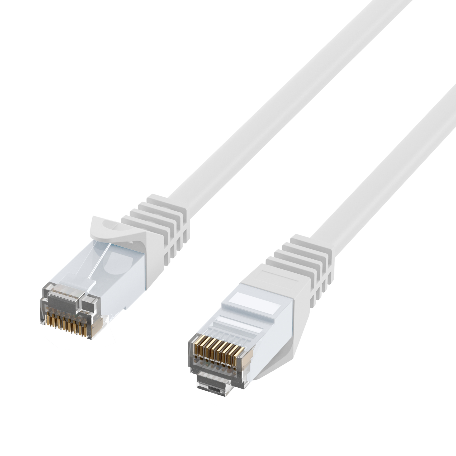 EFB-Elektronik RJ45 Patchkabel Cat.6 U/UTP LSZH CCA 0,25 m Weiß