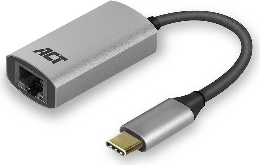 ACT AC7080 Kabelschnittstellen-/Gender-Adapter USB Type-C RJ-45 Grau (AC7080) (geöffnet)