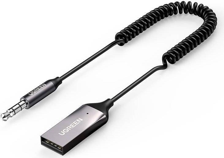 Ugreen CM309 Audioempfänger Bluetooth 5.0 USB-Kabel Audio-Adapter AUX-Klinke Schwarz (149085)