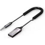 Ugreen CM309 Audioempfänger Bluetooth 5.0 USB-Kabel Audio-Adapter AUX-Klinke Schwarz (149085)
