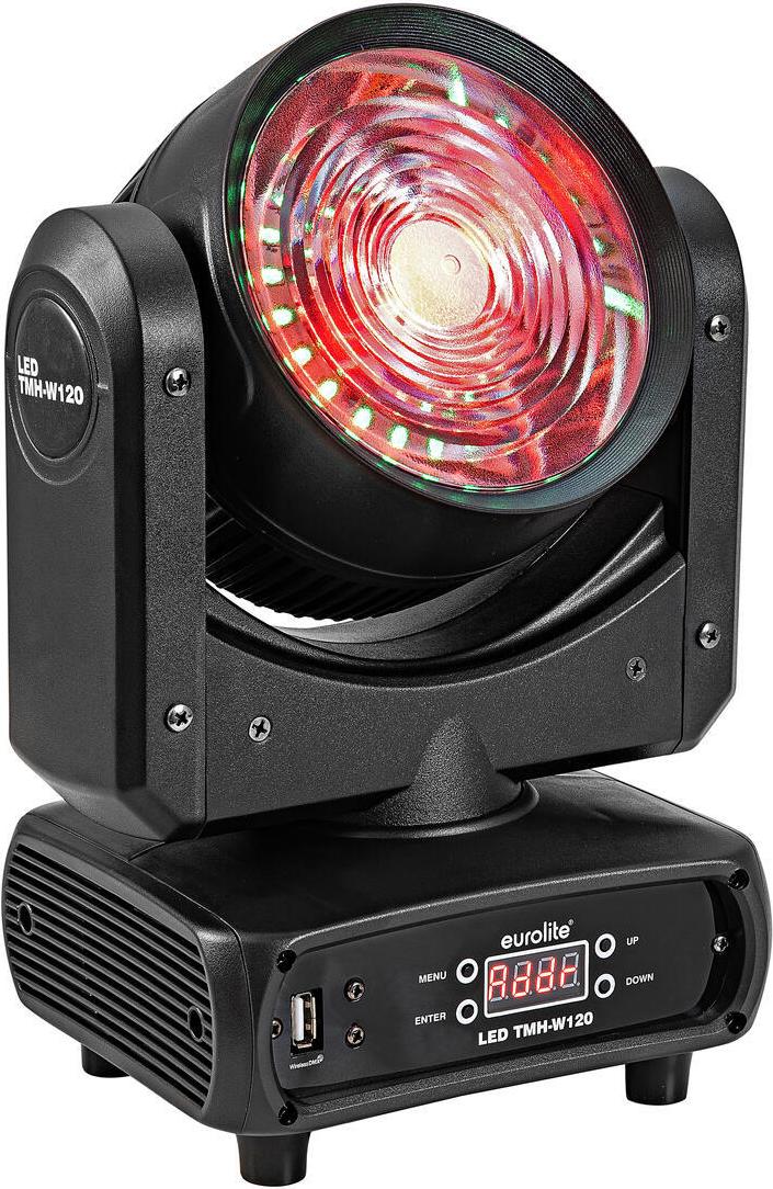 EUROLITE LED TMH-W120 Hypno Moving-Head Wash 120W RGB/WW COB LED Bühnenbeleuchtung