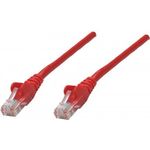 Intellinet Network Patch Cable, Cat6, 0,25m, Red, CCA, U/UTP, PVC, RJ45, Gold Plated Contacts, Snagless, Booted, Lifetime Warranty, Polybag (739924)