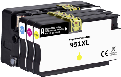 Renkforce Tinte Kombi-Pack ersetzt HP 950 XL, 951 XL (C2P43AE) Kompatibel Schwarz, Cyan, Magenta, Gelb RF-5705448 (RF-5705448)