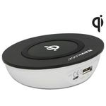 Navilock Mobile Qi kabellose Ladestation Kompatible Qi-fähige Geräte: iPhone 8, 8 Plus, X Google Nexus 4, Nexus 5, Nexus 6, Nexus 7 (2013), LG Optimus G Pro, Nokia Lumia 735, 830, 920, 930, 1520, Samsung Galaxy Note 2*, Note 3*, Galaxy S3*, S4*, S5*, S6, S6 Edge, S6 Edge+, S7, S7 Edge, S8, S8 Edge (* nur mit zusätzlichem Qi kompatiblem Empfänger) (65907)