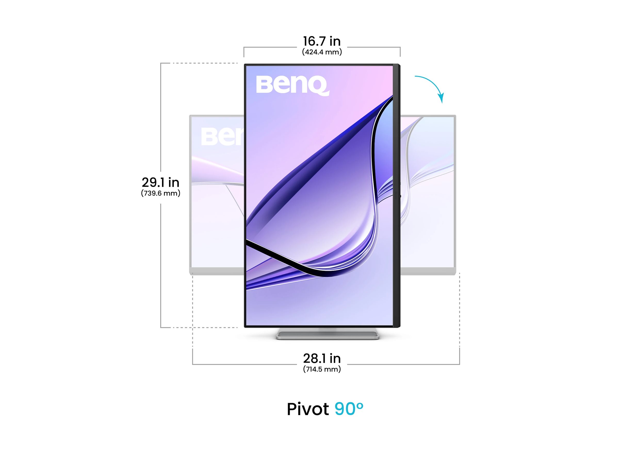 BenQ MA320UP 32" 4K UHD IPS USB-C 90W PD Silber/Weiß