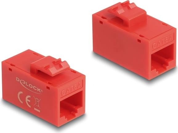 Delock Keystone Modul RJ45 Buchse zu Cat.6A UTP rot (90641)
