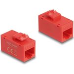 Delock Keystone Modul RJ45 Buchse zu Cat.6A UTP rot (90641)