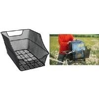 proFEX Fahrrad-Korb "BIG" für den Gepäckträger, schwarz extra großer Hinterrad-Korb für Fahrrad-Gerpäckträger, aus - 1 Stück (62018)