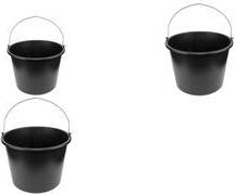 Bradas Baueimer, 20 Liter, PVC, schwarz rund, mit Inhaltsskala, mit Metallbügel, einsetzbar als - 1 Stück (KTW20)