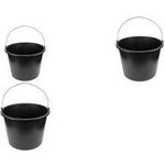 Bradas Baueimer, 20 Liter, PVC, schwarz rund, mit Inhaltsskala, mit Metallbügel, einsetzbar als - 1 Stück (KTW20)