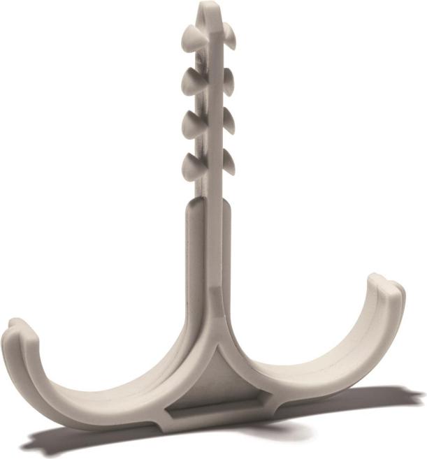 Schnabl DSS 20-25 H0 hellgrau Doppel- steckschelle f.Rohrverlegung 30240 (30240)