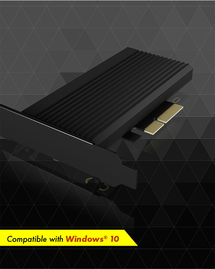 ICY BOX IB-PCI208-HS M.2 NVMe PCIe 4.0 x4 Schwarz