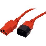 ROLINE 19.08.1531 Stromkabel Rot 3 m IEC 320 (19.08.1531)