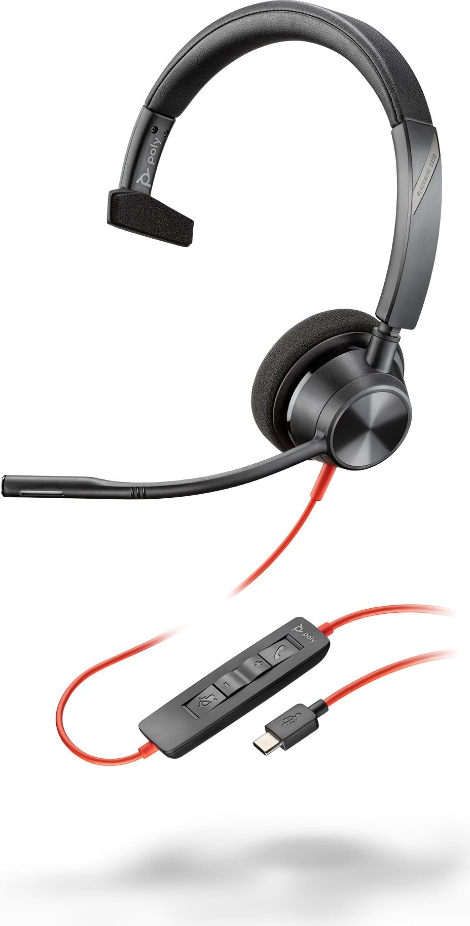 HP Poly Blackwire 3310 USB-C Mono Headset (767F8AA)