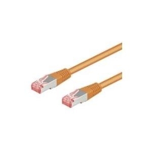 Wentronic Goobay CAT 6 Patchkabel, S/FTP (PiMF), Orange, 2 m - LSZH halogenfrei, Kupfer (93471)