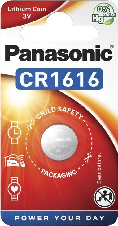 Panasonic CR1616L/1BP - Batterie CR1616 Li 55 mAh
