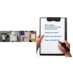 magnetoplan Magnet-Klemmbrett, magnethaftend, schwarz praktische und solide Schreibunterlage mit magnetischer (1131512)