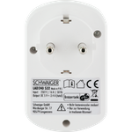 Schwaiger LAD240532 Netzstecker-Adapter Typ F Weiß (LAD240532)