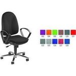 Topstar Bürodrehstuhl "Synchro Steel", Stoff, schwarz Bandscheibensitz, Punktsynchronmechanik, Formpolster (8929 G20)