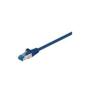 Wentronic Goobay CAT 6a Patchkabel, S/FTP (PiMF), Blau, 30 m - LSZH halogenfrei, Kupfer (94911)