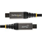 StarTech.com 3ft (1m) USB C Cable 10Gbps, USB-IF Certified USB-C Cable, USB 3.1/3.2 Gen 2 Type-C Cable, 100W (5A) Power Delivery Charging, DP Alt Mode, USB C to C Cord, Charge & Sync (USB31CCV1M)