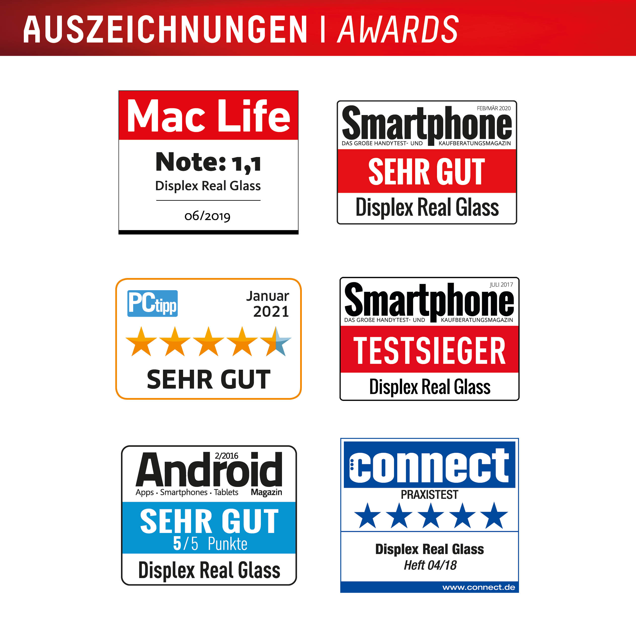 E.V.I. Displex Real Glass Displayschutzfolie für Samsung Galaxy A56 Gehärtetes Glas Transparent