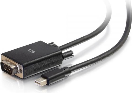 C2G 1.8 m aktives Adapterkabel Mini-DisplayPort™-Stecker auf VGA-Stecker - Schwarz (84677)
