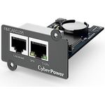 CyberPower RMCARD205 Netzwerkkarte 100MB, IPv4/v6, SNMPv1/v3, HTTP/HTTPs, TCP/IP, UDP, DHCP, NTP, DNS, SMTP, SSH, SSL, TLS, Telnet, FTP und Syslog, komp. mit ext. Sensor (Optional), für Expansion Port (RMCARD205)