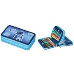 herlitz Schüleretui Doppel "Cosmic Explorer", 23-teilig 2 Fächer, Reißverschlüsse, farbiges Innenmaterial, - 1 Stück (400197545)