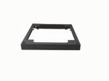 Wirewin SOCKET Blindplatte 800 x 1000 x 90 mm Schwarz