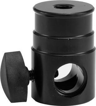 EUROLITE TV-Zapfenaufnahme 16 mm mit M10-Gewinde – Robuster Stahladapter bis 15 kg