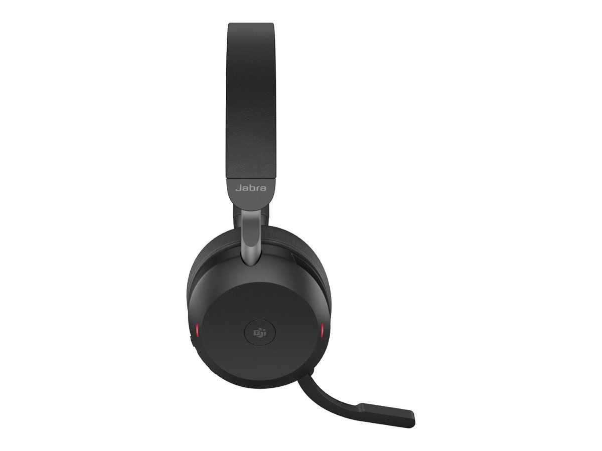 Jabra Evolve2 75 On-Ear Headset mit aktiver Rauschunterdrückung Schwarz