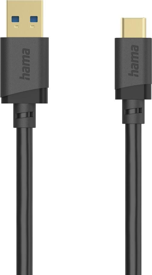 Hama USB-Kabel, USB-A-Stecker - USB-C-Stecker, USB 3.2 Gen1, 5 Gbit/s, 0,75 m (00202005)