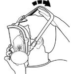 3M-Atemschutzvollmaske 6900 L Grösse L - Silikon (7100015052)