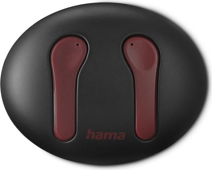 Hama Spirit Unchained Kopfhörer True Wireless Stereo (TWS) im Ohr Musik Bluetooth Schwarz - Rot (00184168)