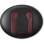 Hama Spirit Unchained Kopfhörer True Wireless Stereo (TWS) im Ohr Musik Bluetooth Schwarz - Rot (00184168)
